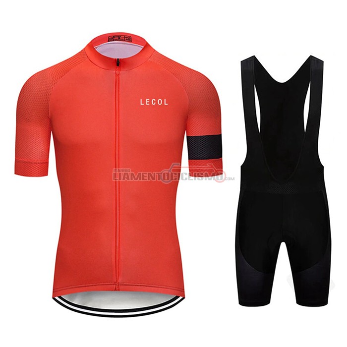 Abbigliamento Ciclismo Le Col Manica Corta 2020 Rosso